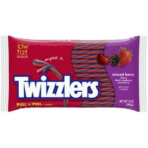 Twizzlers Pull 'N' Peel Mixed Berry Candy, 12 oz