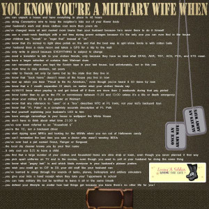 You Know You're A Military Wife When ... - Digital Scrapbooking ...
