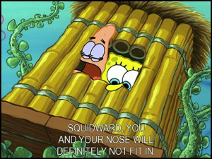spongebob, squidward