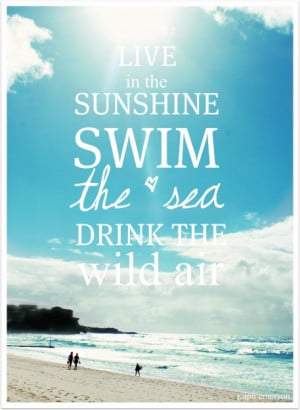 Drink the Wild Air #Swim the Sea #Quotes #Ralph Waldo Emerson # ...