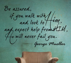 George Mueller Be assured...Wall Decal Quotes