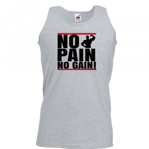 Mens-Funny-Sayings-Novelty-Tank-Top-Athletic-Vests-No-Pain-No-Gain-Gym ...