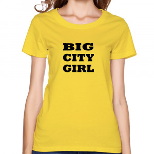 woman Big City Girl quotes dress woman blank t shirts(China (Mainland ...