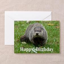 Groundhog Birthday Greeting Cards