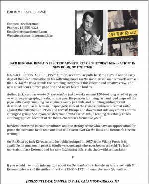 Book Press Release Example