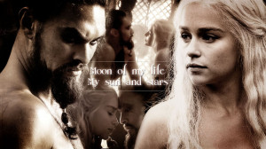 Daenerys y Drogo (game of thrones) by shommbly