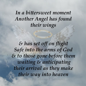 ... And Has Set Off On Flight Safe Into The Arms Of God ~ Sympathy Quote