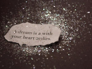 dream is a wish...