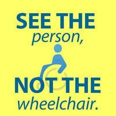 See the person, NOT the wheelchair. #spinabifida More