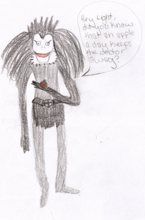 DN: Drawing and Funny Quote 1 by ArtemisFowlIII