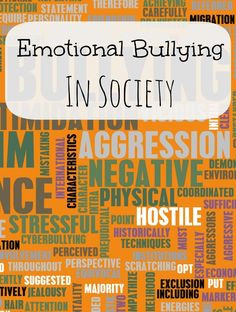 Emotional Bullying in Society: What is it and how does it affect us?