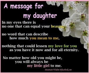Message to My Daughter Quotes