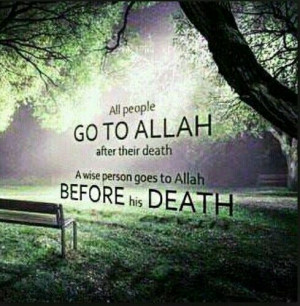 Allah before his death.Two, Islam Quotes, Subhanallah, Islamic Quotes ...
