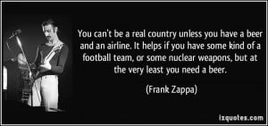 ... football team, or some nuclear weapons, but at the very least you need