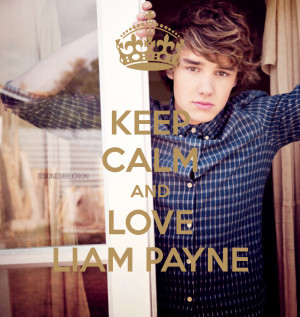 1D Quotes keep calm and love liam
