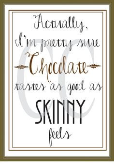 Chocolate Quote DIY Printable Wall Art by CanningCreatives, 3.50 more ...