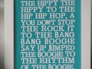 Framed Hip Hop Quote Wall Art