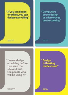 Love these business cards with designer quotes... More