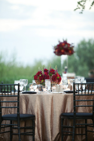 Burgundy and Champagne Wedding Colors