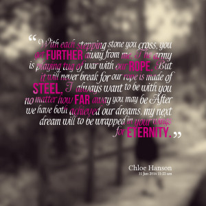 ... you no matter how far away you may be after we have both achieved our