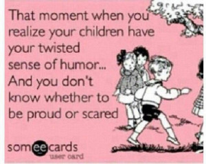 Kids getting your humor