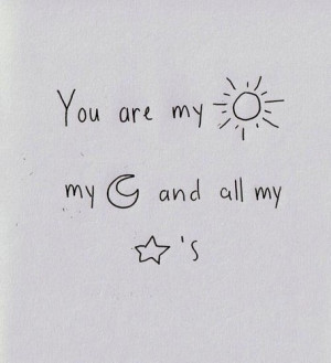 cute,love,moon,mysunandstars,quote,quotes ...