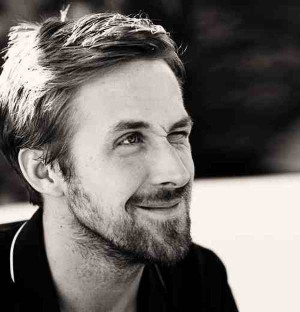Ryan Gosling Classic cut crop hairstyle for men