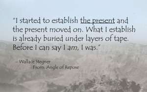 ... , as is shown by this page from an early draft of Angle of Repose