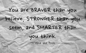 Winnie the Pooh quote Bravery