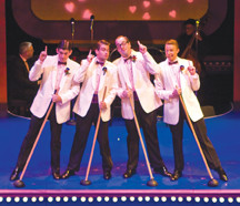 funny uplifting and wholesome forever plaid tells the story of