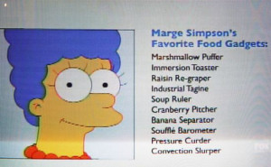 Here is a list of Marge Simpson's favourite food gadgets... | Sourced ...