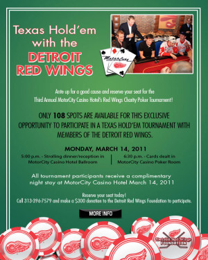 Detroit Red Wings Charity Poker Tournament