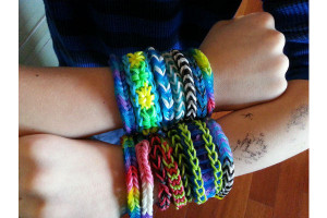 ... band bracelets that he made in Ridgefield, Wash. on December 7, 2013