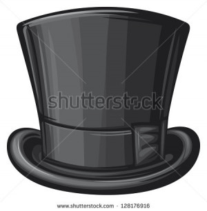 Upside Down Top Hat Clip Art Top hat black gentleman hat