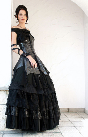 ... like lace, leather, PVC, and feathers used for embellishment