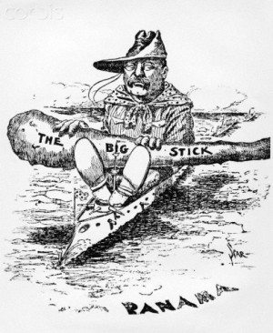 Cartoon of Theodore Roosevelt with 