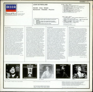 Joan Sutherland Joan Sutherland UK LP RECORD GRV1
