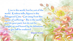 Bhagavan Krishna Quotes Wallpaper