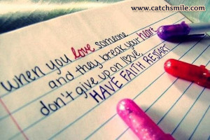 When You Love Someone And they Break your Heart - Dont Give Up on Love ...
