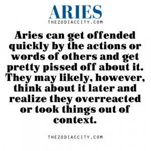 Zodiac Aries facts.
