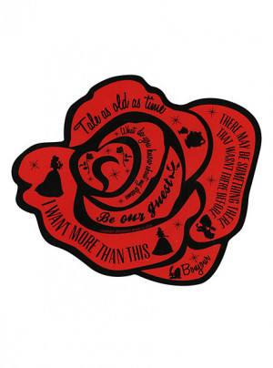 Disney Beauty And The Beast Rose Quotes Sticker SKU : 10181132 $2.99