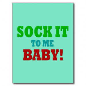 Sock it to Me Postcards