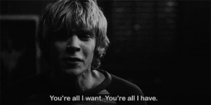 story, black and white, depressed, evan peters, gif, love, love quotes ...