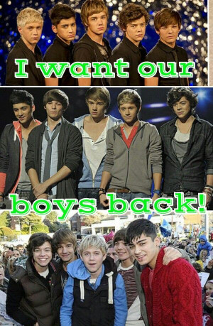 want our boys back!! Not the guys who smoke pot and act like idiots ...