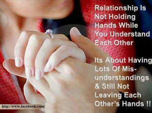 relationship is not about holding hands inspirational quote