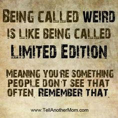 weirdo, coo coo & strange quotes