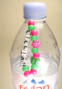 ... could make these using ponytail holders!: Water Bottle, Empty Bottle