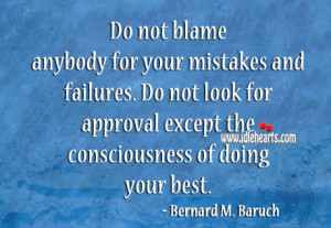 Not Blame Anybody For Your...