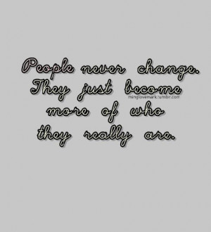 people never change quote