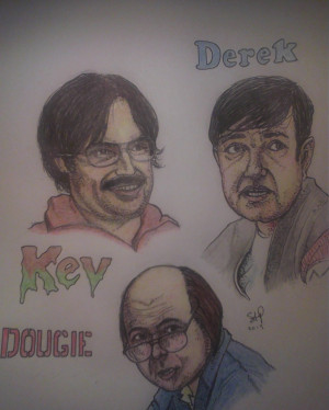Derek characters by Stephen Pike